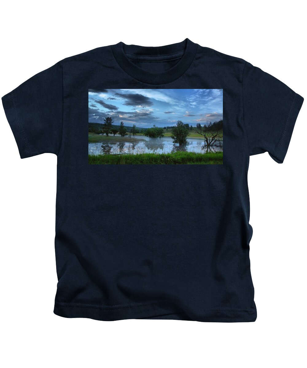 Water Kids T-Shirt featuring the photograph Floodwaters by Donald J Gray