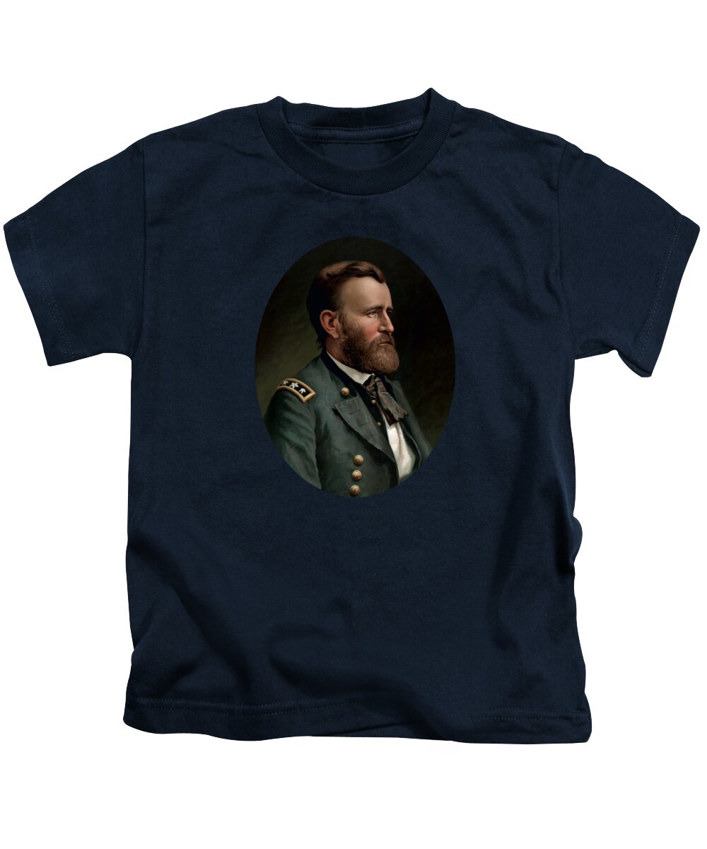 Civil War Kids T-Shirt featuring the painting General Grant - Three by War Is Hell Store