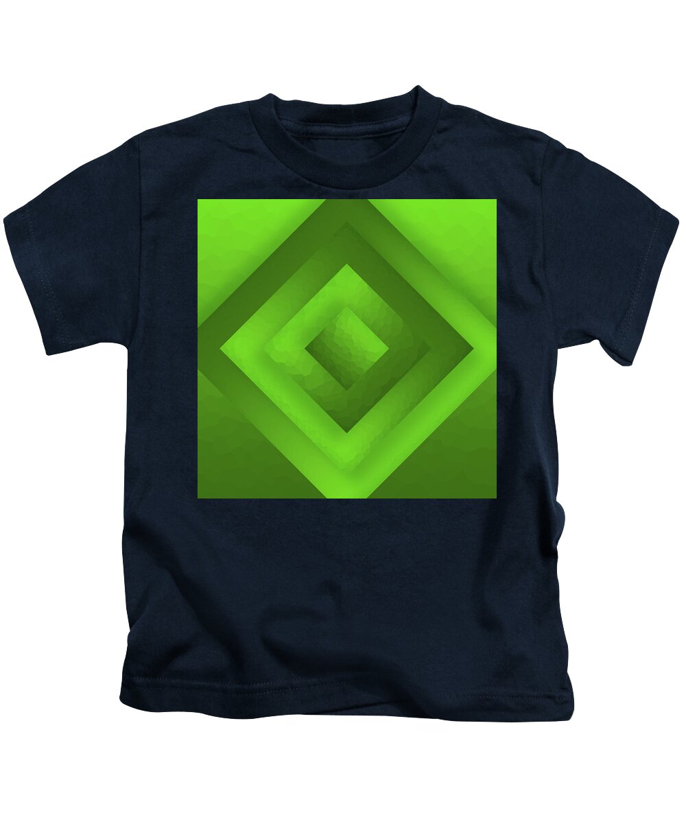 Abstract Kids T-Shirt featuring the digital art Tree Diamond by Liquid Eye