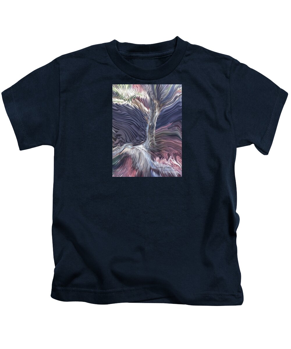Tree Kids T-Shirt featuring the digital art Living Energy by Jacqueline Shuler