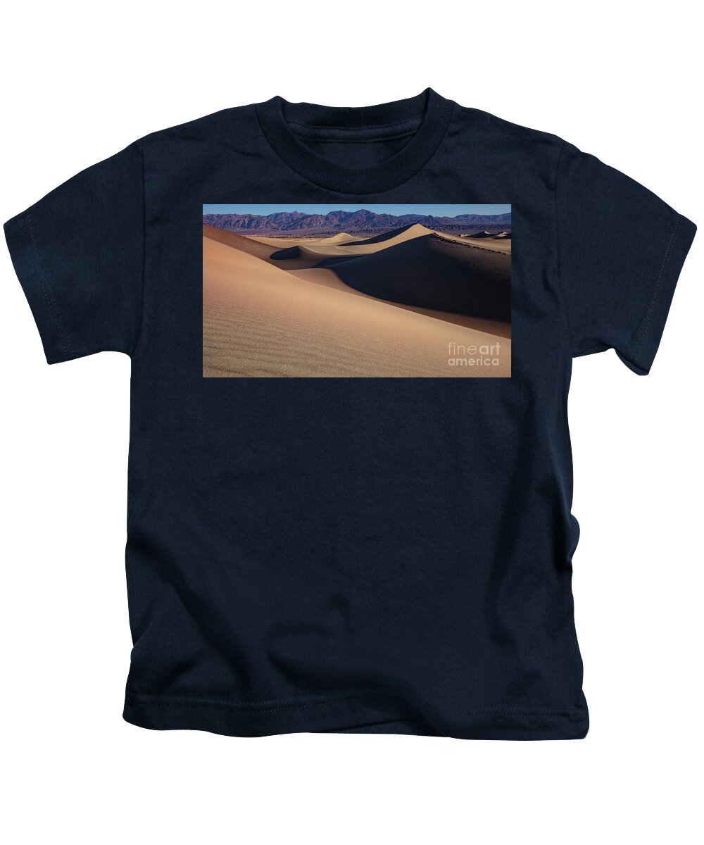 Mesquite Dunes Death Valley Kids T-Shirt featuring the photograph Mesquite Dunes Death Valley by Dustin K Ryan