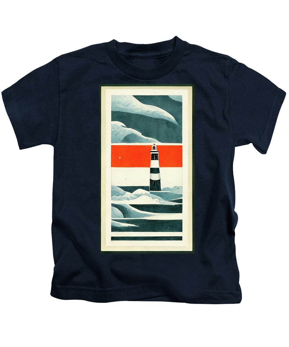 Nantucket Kids T-Shirt featuring the digital art Nantucket by Nickleen Mosher