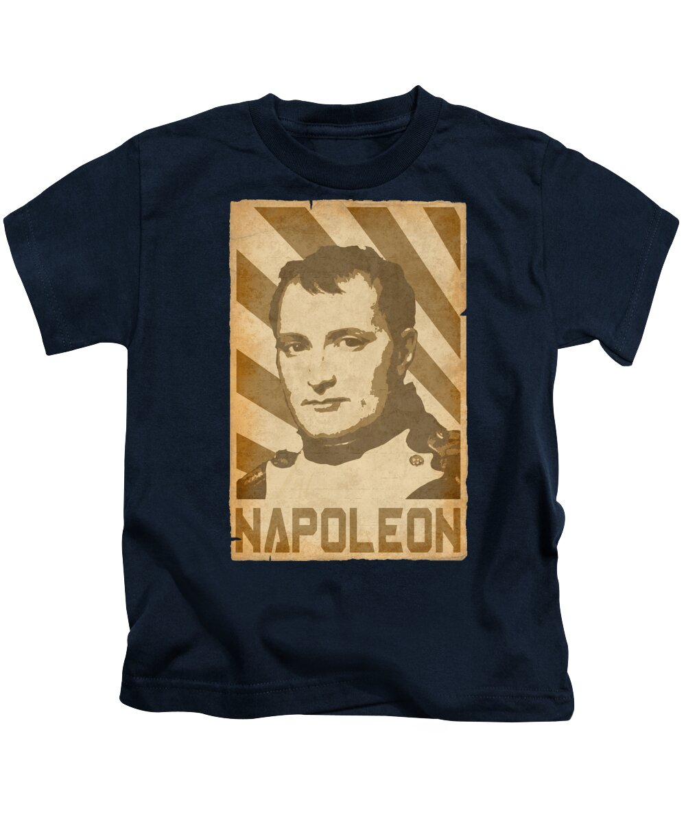 Napoleon Kids T-Shirt featuring the digital art Napoleon Retro Propaganda by Megan Miller