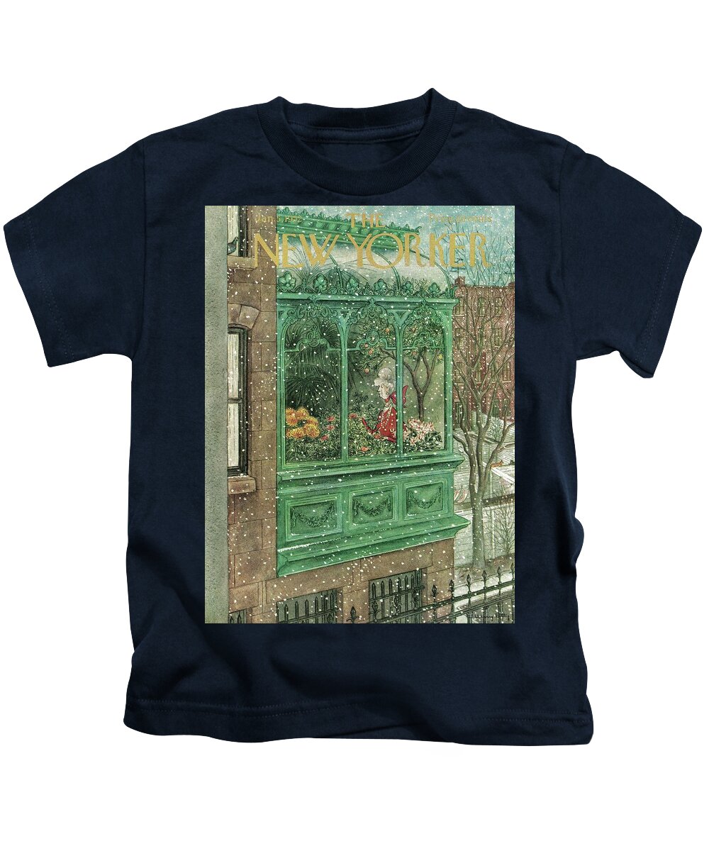 New York Kids T-Shirt featuring the painting New Yorker January 5, 1952 by Mary Petty