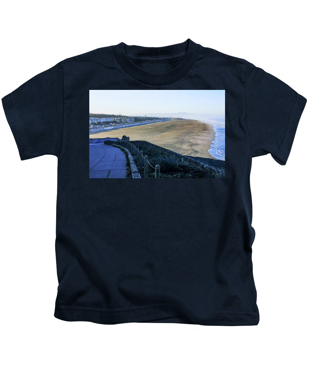 Beach Kids T-Shirt featuring the photograph Ocean Beach by James Canning