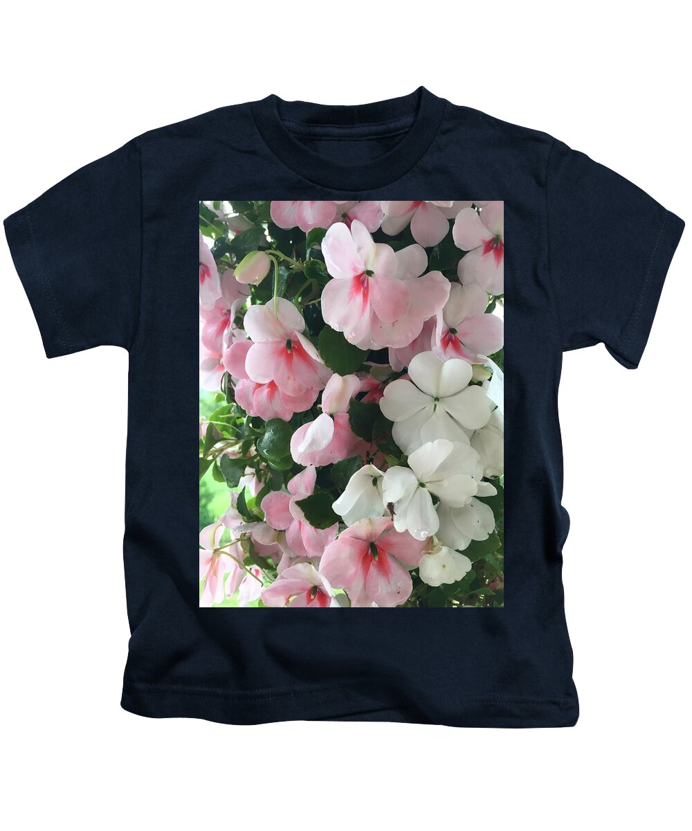 Flowers Kids T-Shirt featuring the photograph Pansies by Pour Your heART Out Artworks