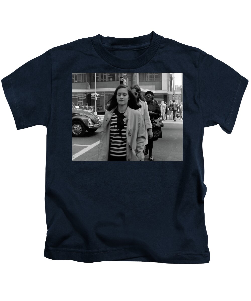 Atlanta Kids T-Shirt featuring the photograph Peachtree Street, Atlanta 1974 by John Simmons