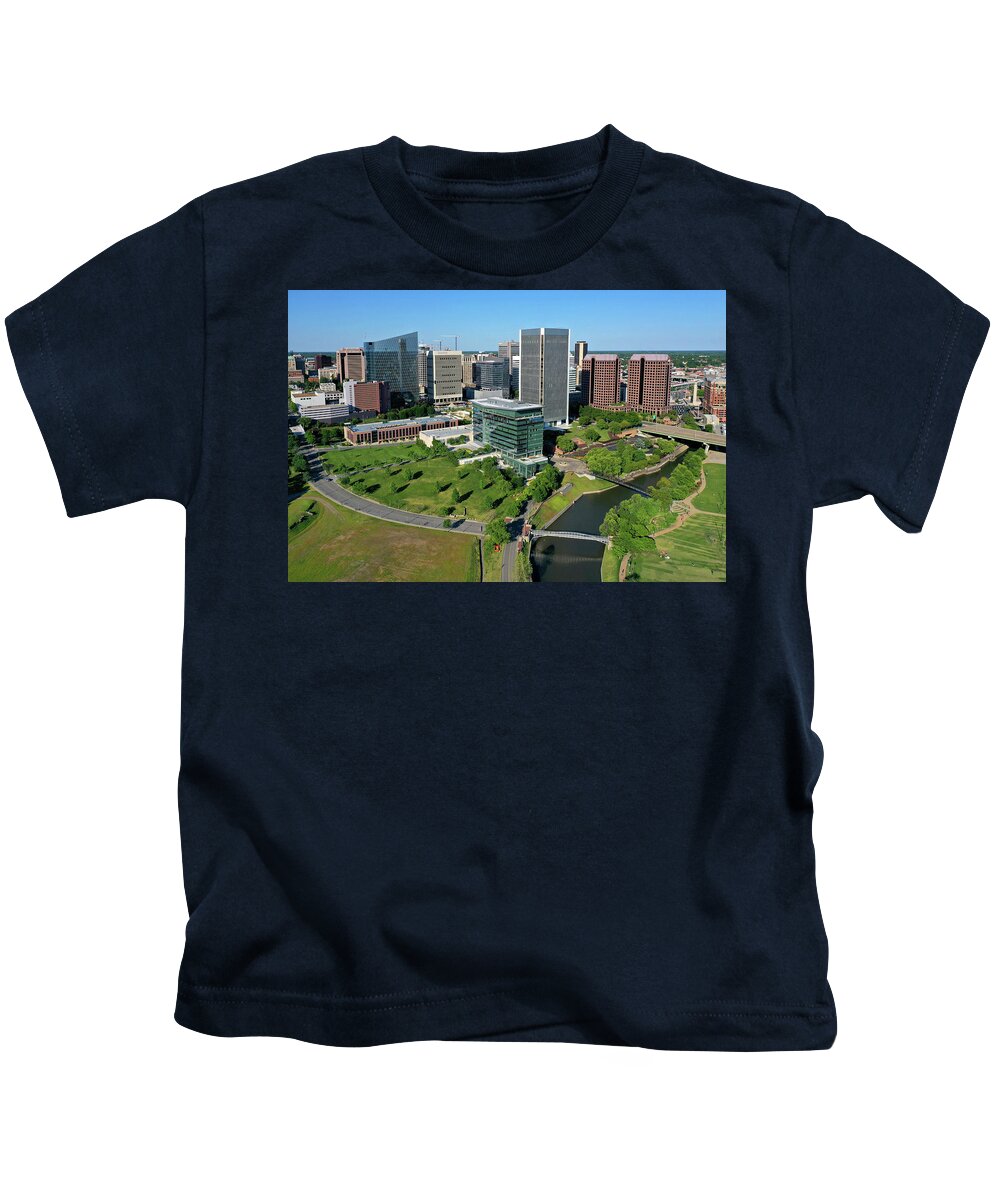 Richmond Kids T-Shirt featuring the photograph Rva 027 by Richmond Aerials
