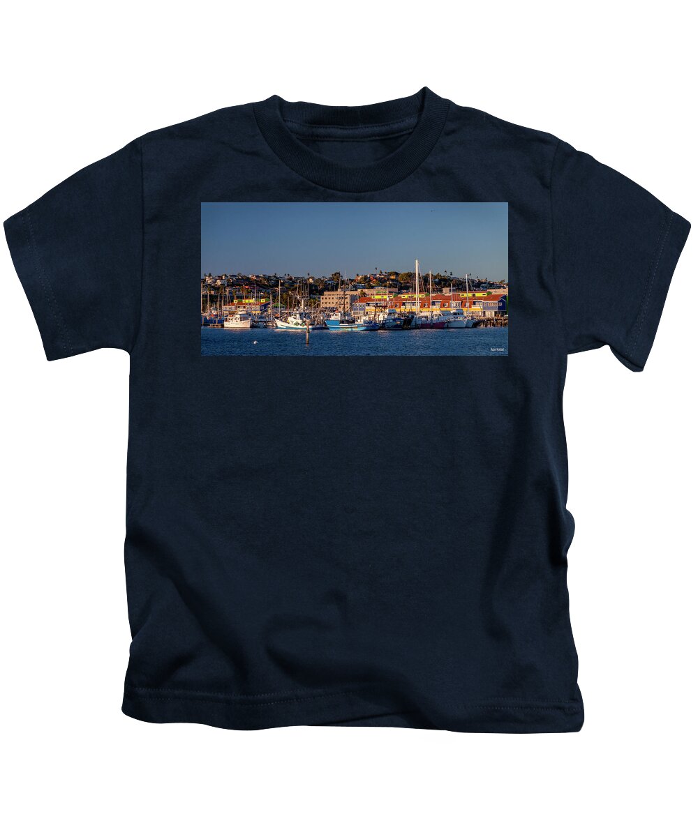 Marina Kids T-Shirt featuring the photograph Shelter Island by Ryan Huebel