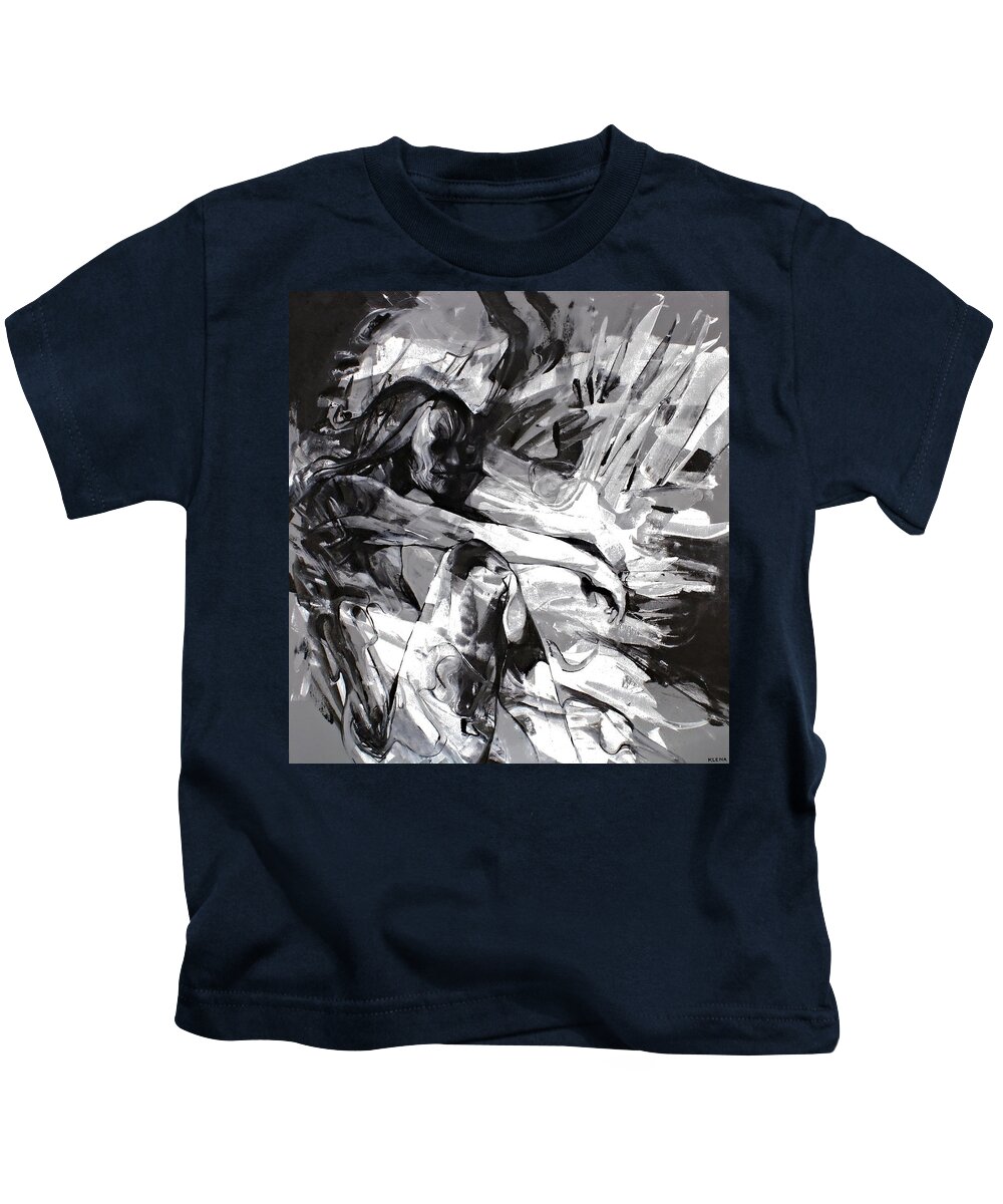 Spectral Kids T-Shirt featuring the painting Spectral Burn Out by Jeff Klena