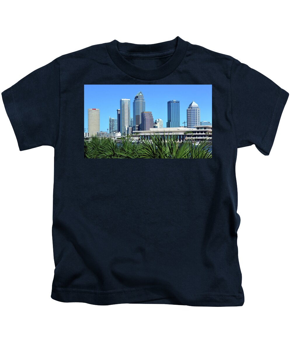 Tampa Kids T-Shirt featuring the photograph Tampa in 2020 by David Lee Thompson