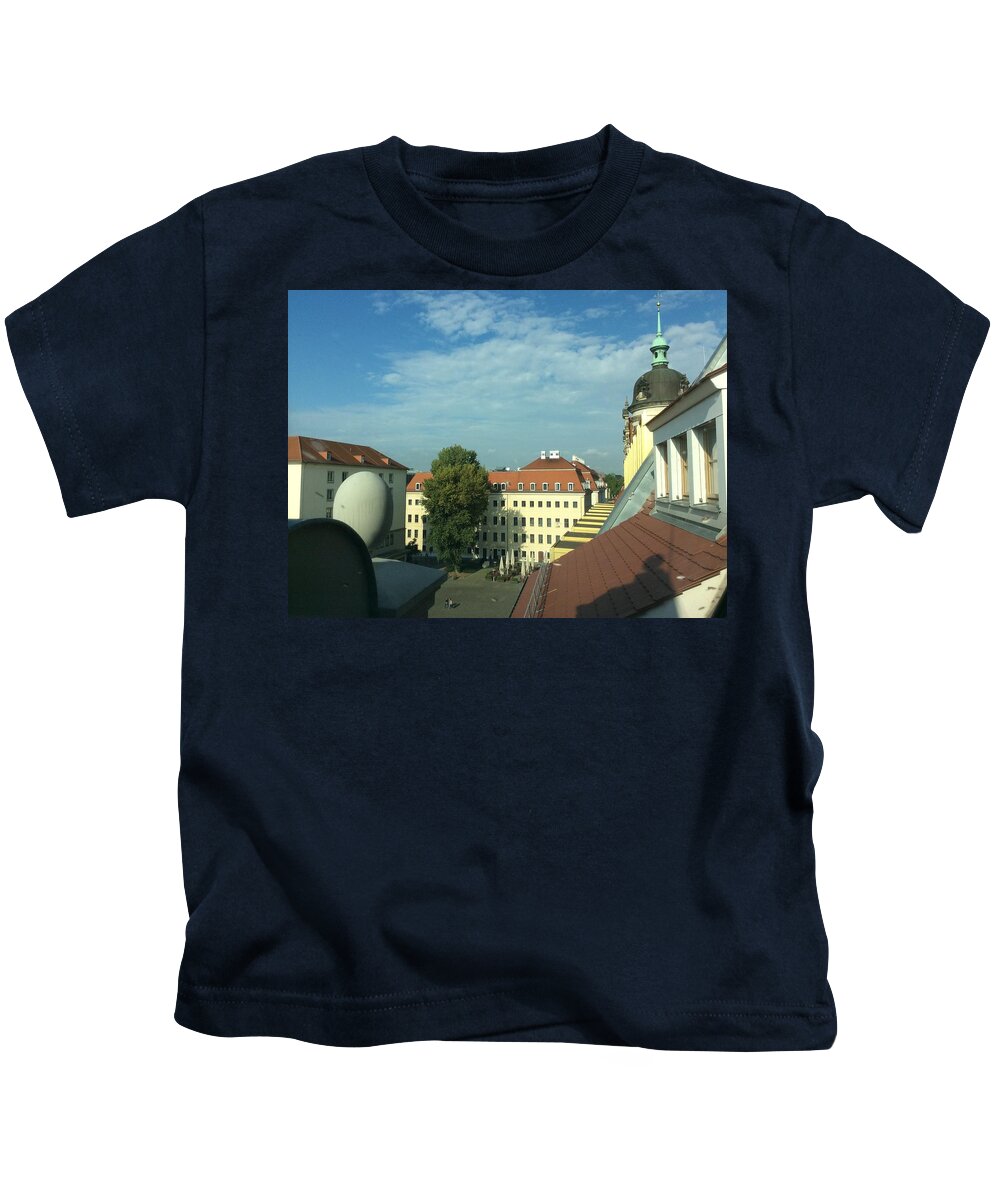 Tree Kids T-Shirt featuring the photograph The Urban Tree by Calvin Boyer