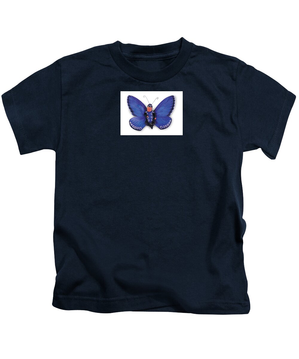 Butterfly Kids T-Shirt featuring the photograph Tiny Butterfly #5 by Anne Geddes