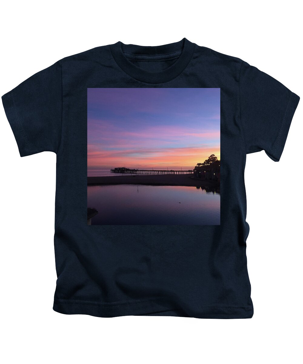 Jennifer Kane Webb Kids T-Shirt featuring the photograph Twilight Skies From Fogbank by Jennifer Kane Webb
