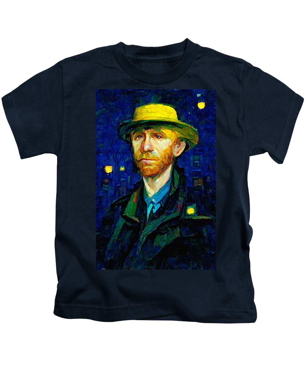 Vincent Van Gogh Kids T-Shirt featuring the digital art Van Gogh #5 by Craig Boehman