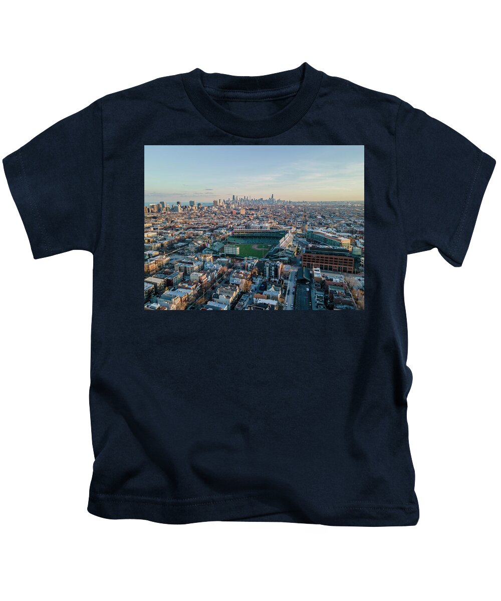 Chicago Kids T-Shirt featuring the photograph Chicago Cubs Wrigley Field 2 by Bobby K