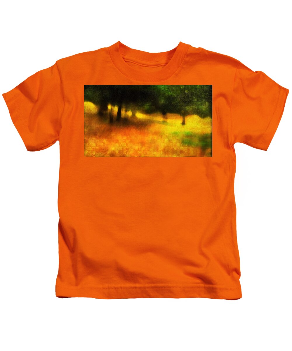 Trees Kids T-Shirt featuring the photograph A day out of time by Suzy Norris