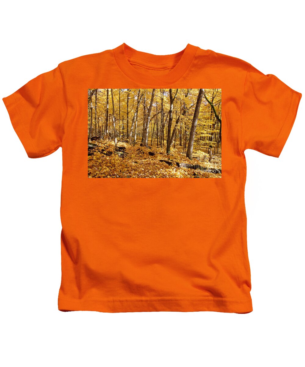 Arboretum Kids T-Shirt featuring the photograph Arboretum trail by Steven Ralser