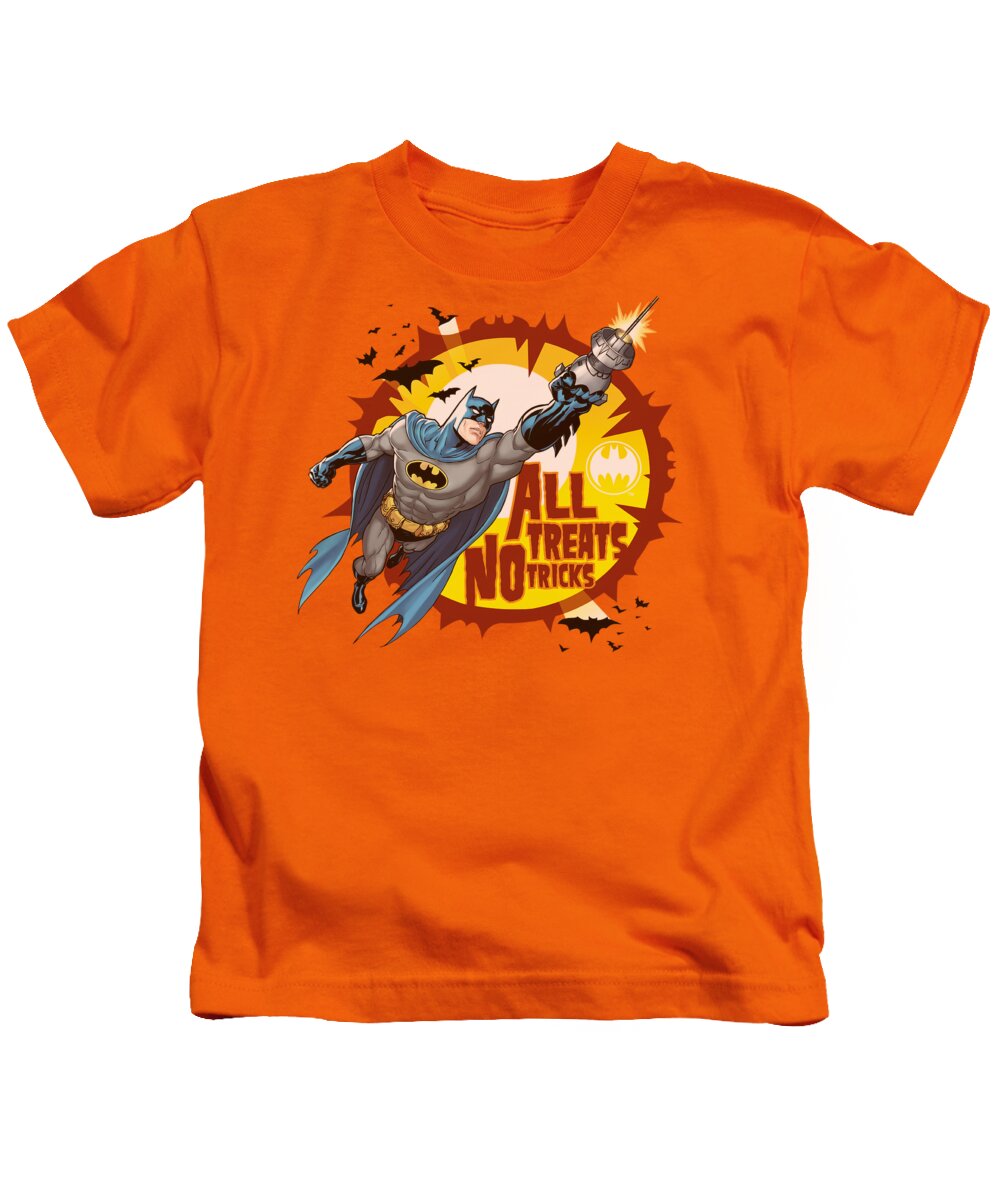 Batman Kids T-Shirt featuring the digital art Batman - All Treats by Brand A