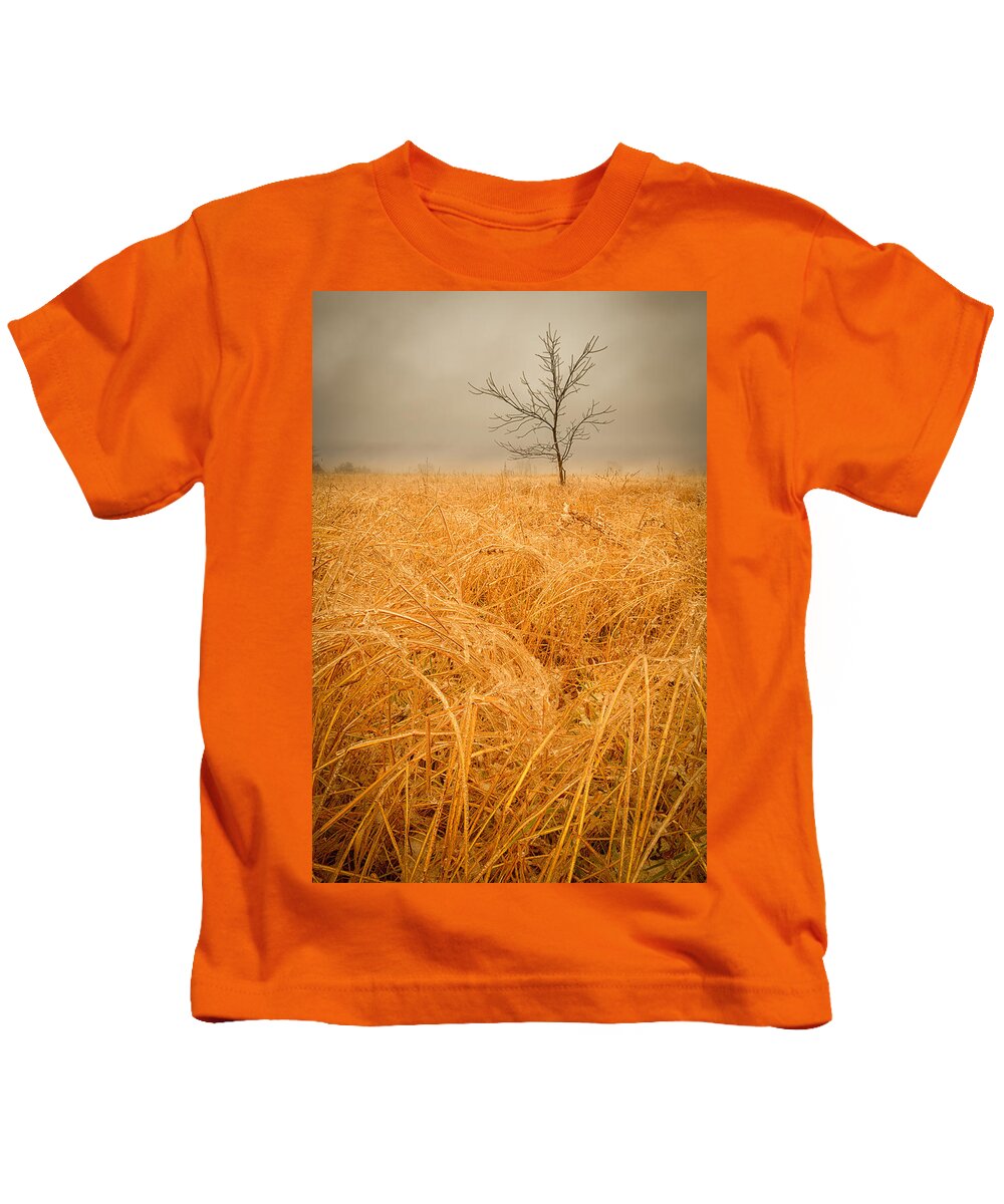 Ice Kids T-Shirt featuring the photograph Crackling Ice Silent Still by Mark Rogers