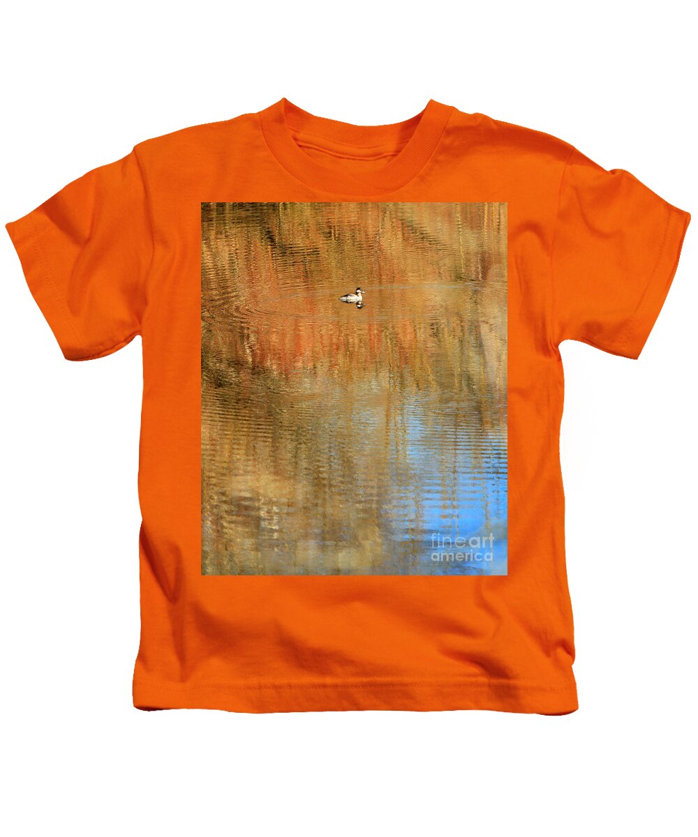 Gold Kids T-Shirt featuring the photograph Ripple Effect 2 by Michelle Twohig