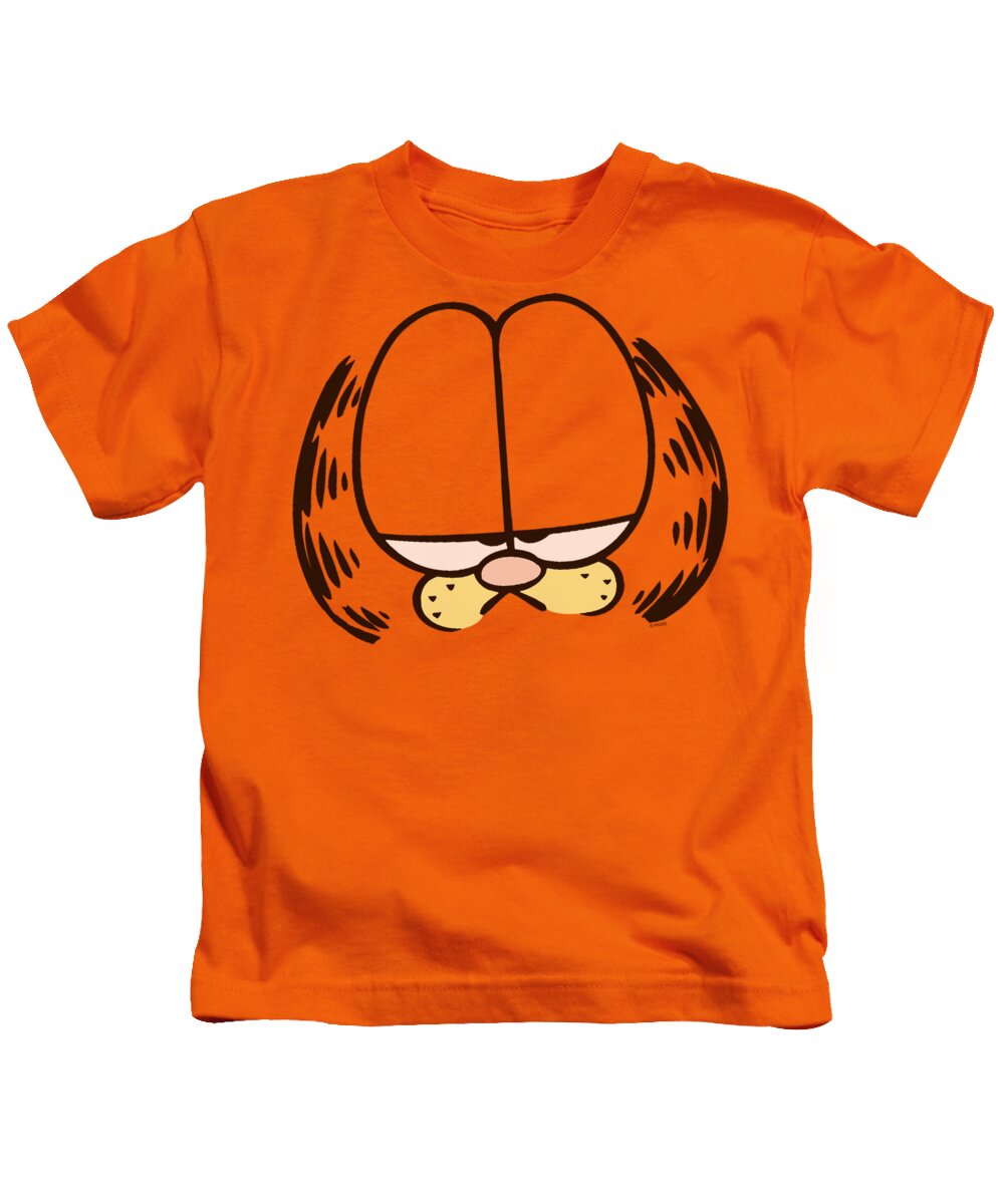 Garfield Kids T-Shirt featuring the digital art Garfield - Big Head by Brand A