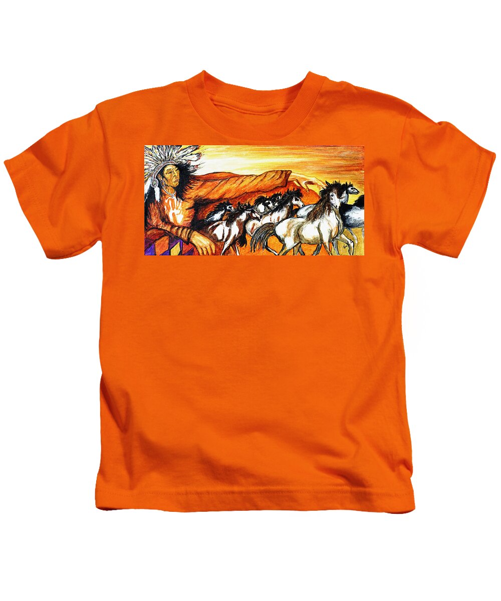 Texas Kids T-Shirt featuring the photograph Gift of the Pinto #1 by Erich Grant