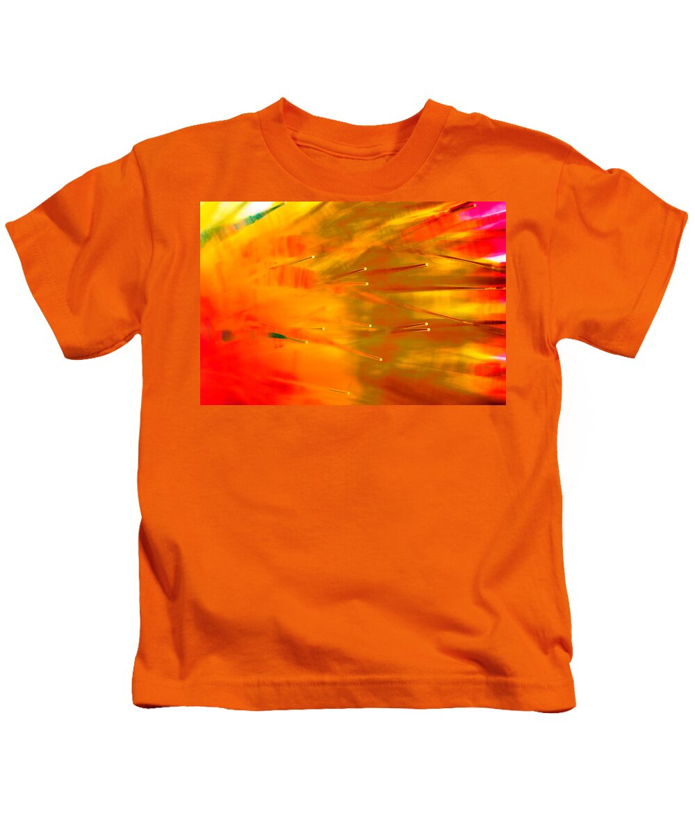 Abstract Kids T-Shirt featuring the photograph Heat Wave by Dazzle Zazz