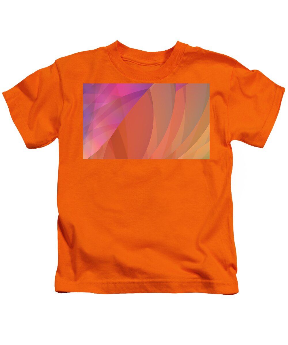 Abstract Kids T-Shirt featuring the digital art Lighthearted by Judi Suni Hall