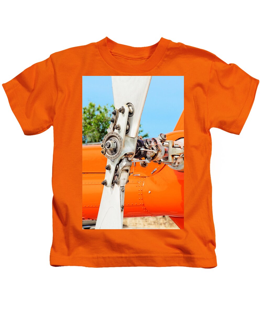 Texas Kids T-Shirt featuring the photograph Tail Rotor by Erich Grant