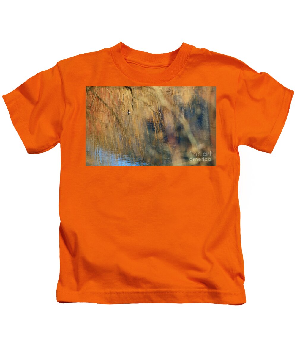 Duck Kids T-Shirt featuring the photograph Floating in the Abstract 1 by Michelle Twohig