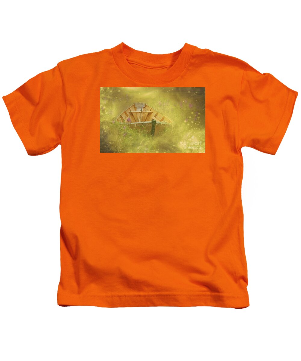 Festblues Kids T-Shirt featuring the photograph The Sea of Dreams... by Nina Stavlund