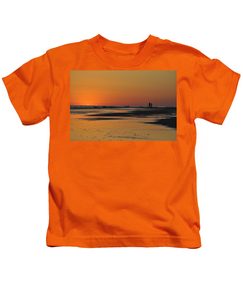 Sunset Kids T-Shirt featuring the photograph Two's Company by Rob Hemphill