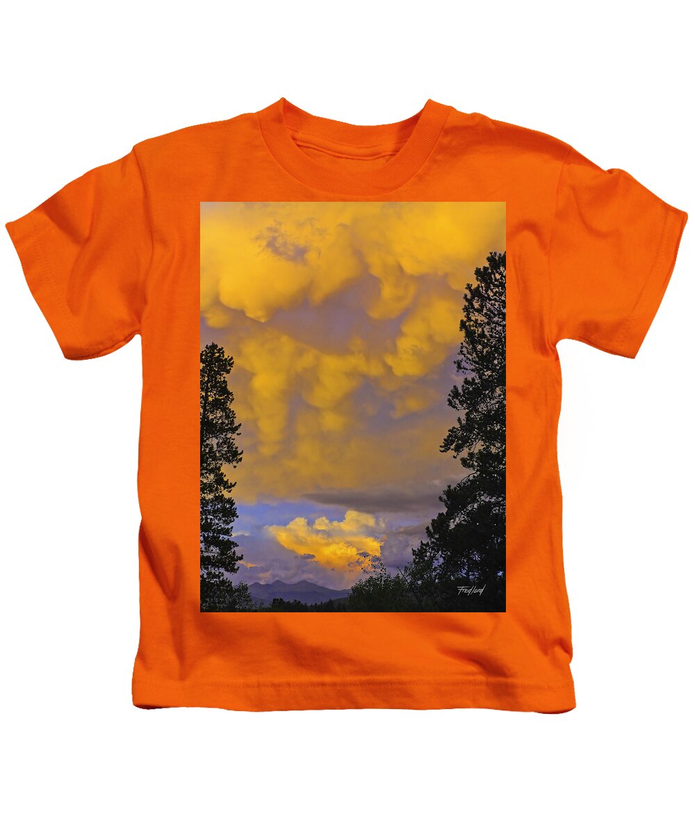 Sunset Kids T-Shirt featuring the photograph Magic Hour by Fred J Lord