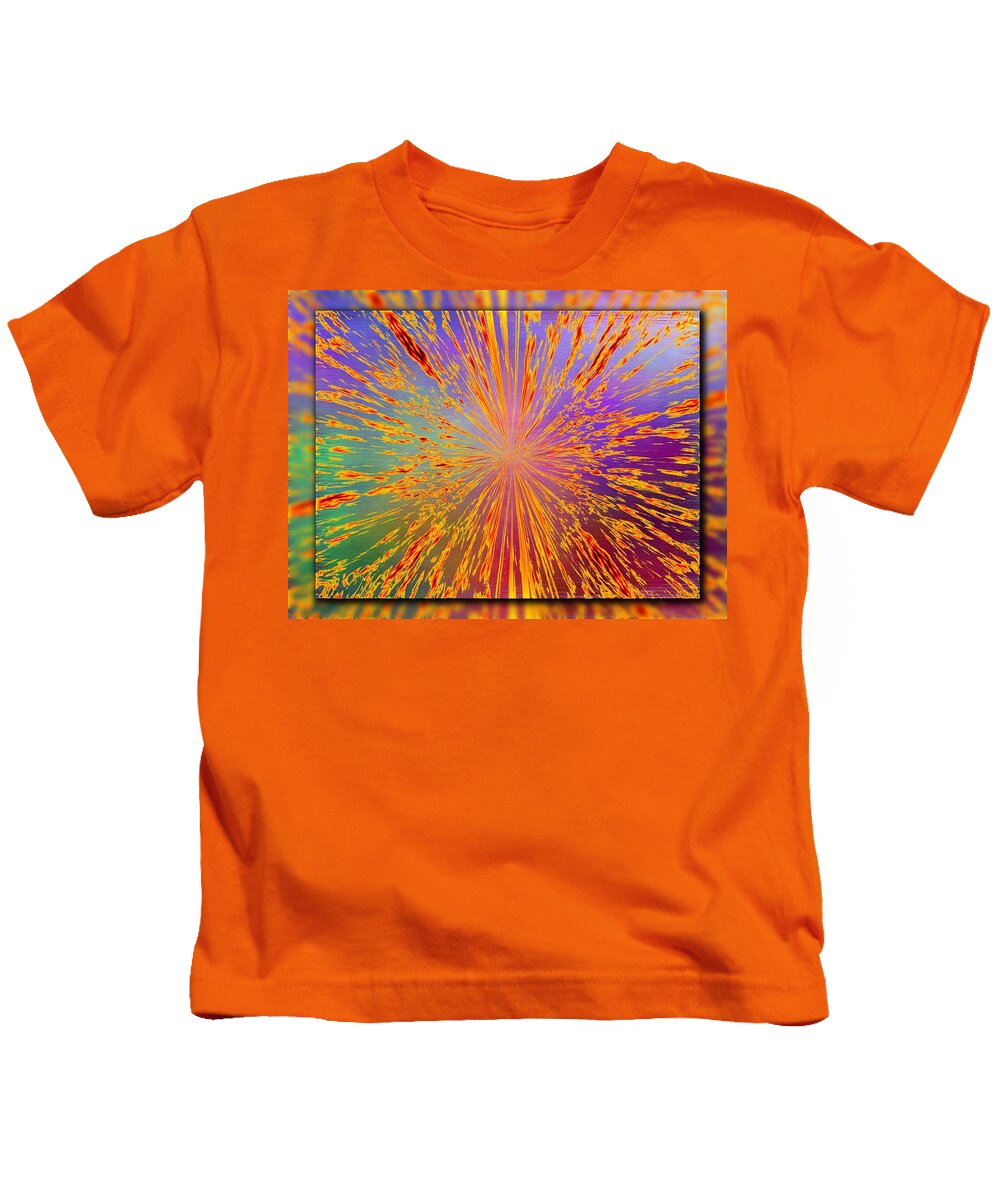 Abstract Kids T-Shirt featuring the digital art Splattered by Tim Allen