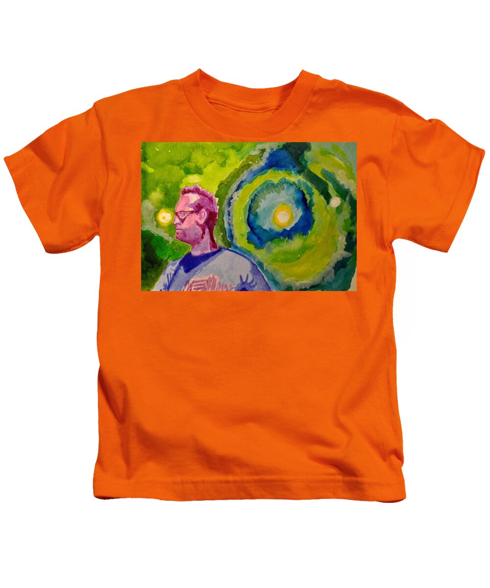Umphrey's Mcgee Kids T-Shirt featuring the painting The Um Portal by Patricia Arroyo