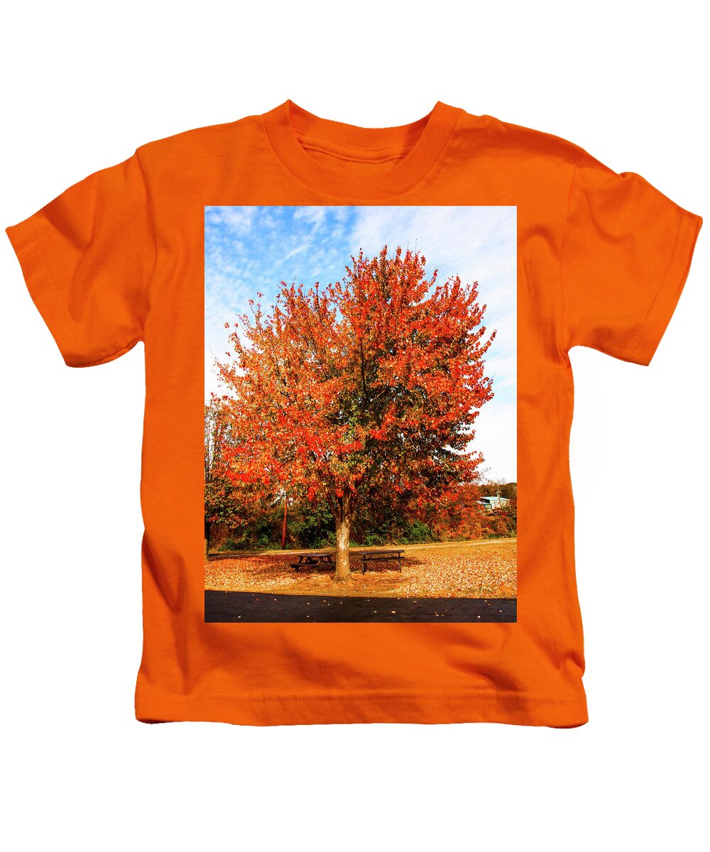 Fall Kids T-Shirt featuring the photograph Fall Time by Randy Sylvia