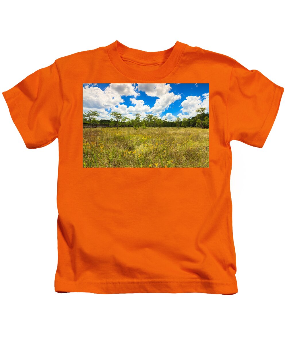 Everglades Kids T-Shirt featuring the photograph Florida Everglades #23 by Raul Rodriguez