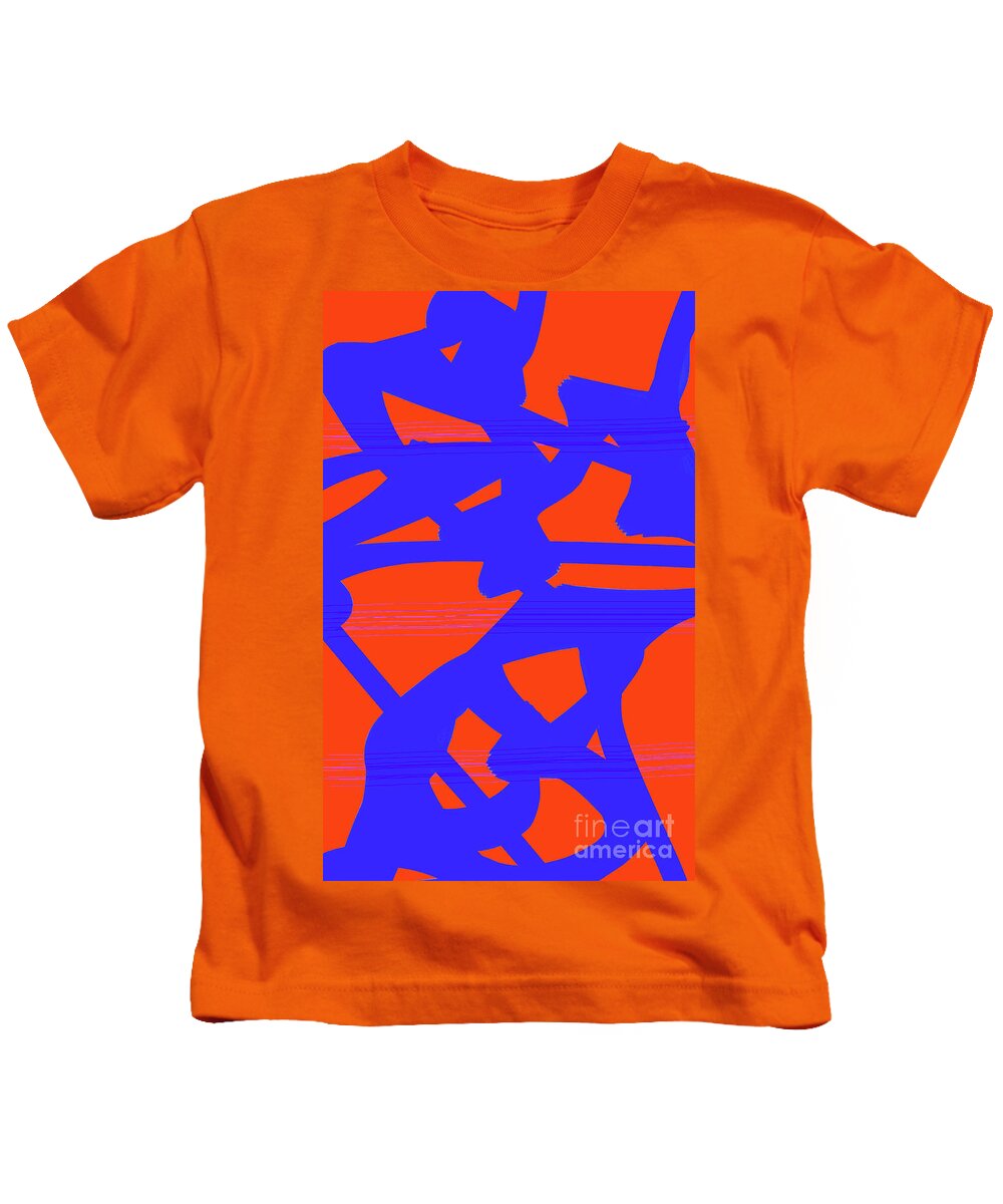 Walter Paul Bebirian Kids T-Shirt featuring the digital art 4-18-2015eabcde by Walter Paul Bebirian