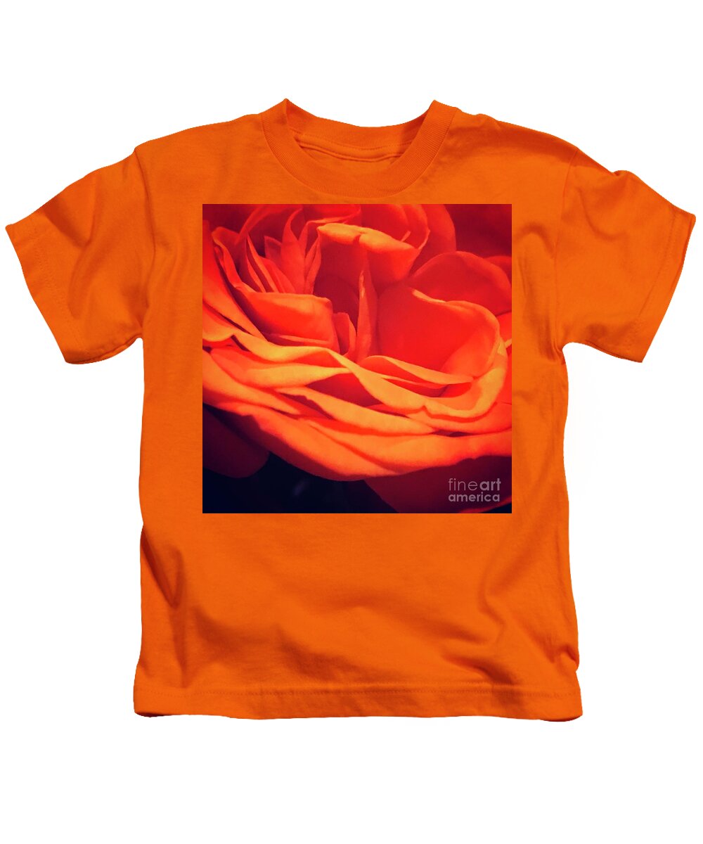 Orange Kids T-Shirt featuring the photograph Flower #5 by Deena Withycombe
