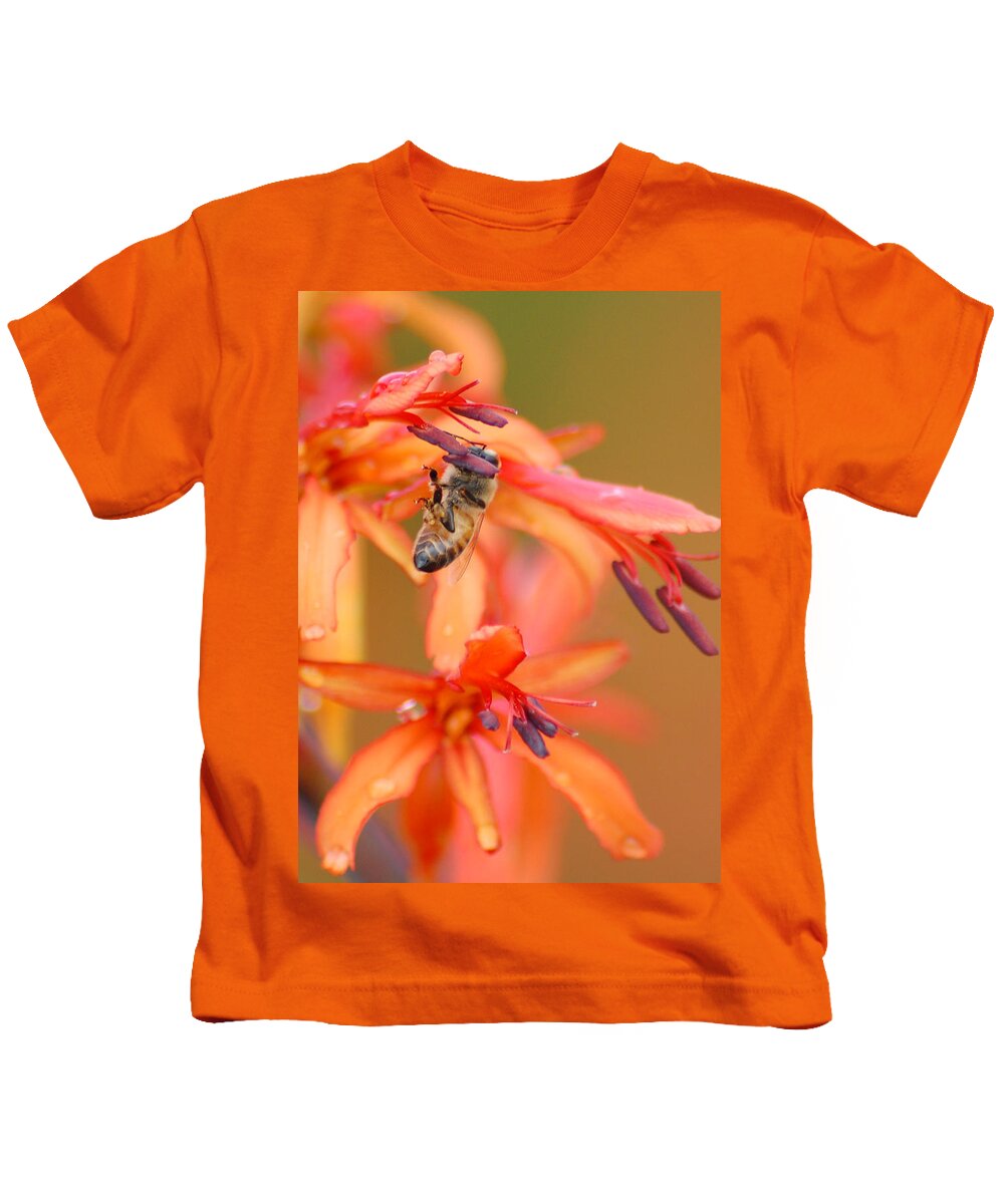 Bee Kids T-Shirt featuring the photograph Busy Bee by Amy Fose