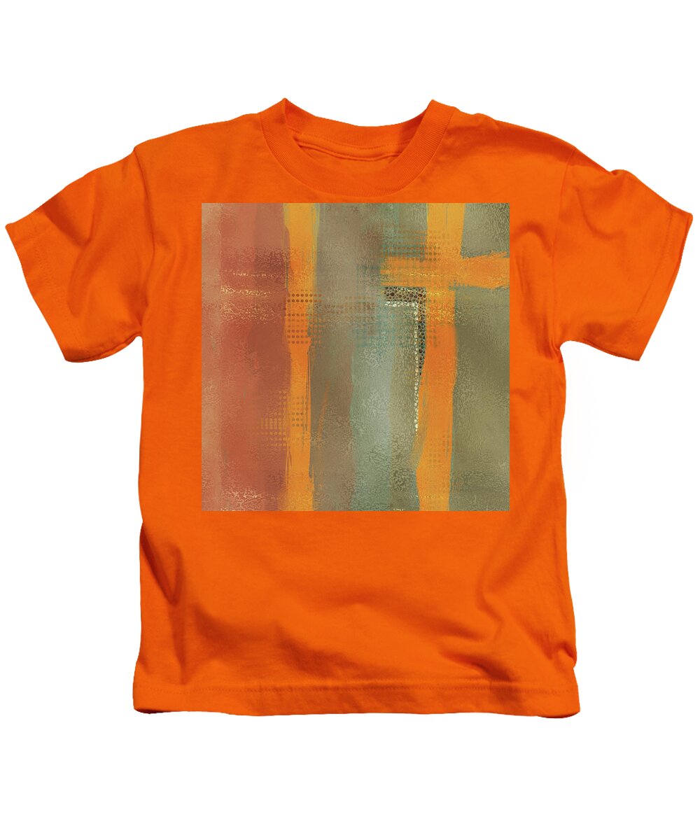 Crossroads Kids T-Shirt featuring the mixed media Crossroads by Eduardo Tavares