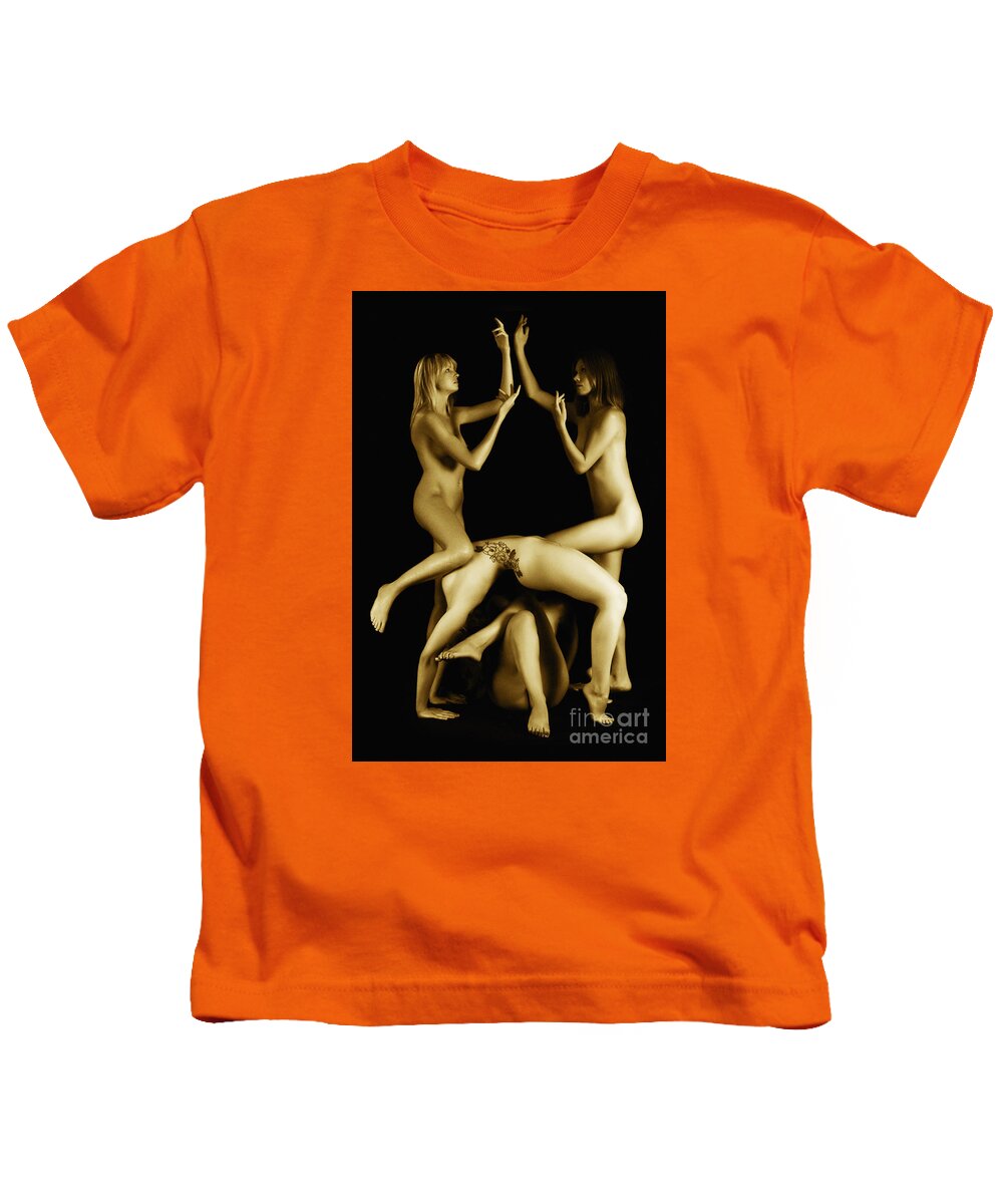 Artistic Kids T-Shirt featuring the photograph Cuatro Chica by Robert WK Clark