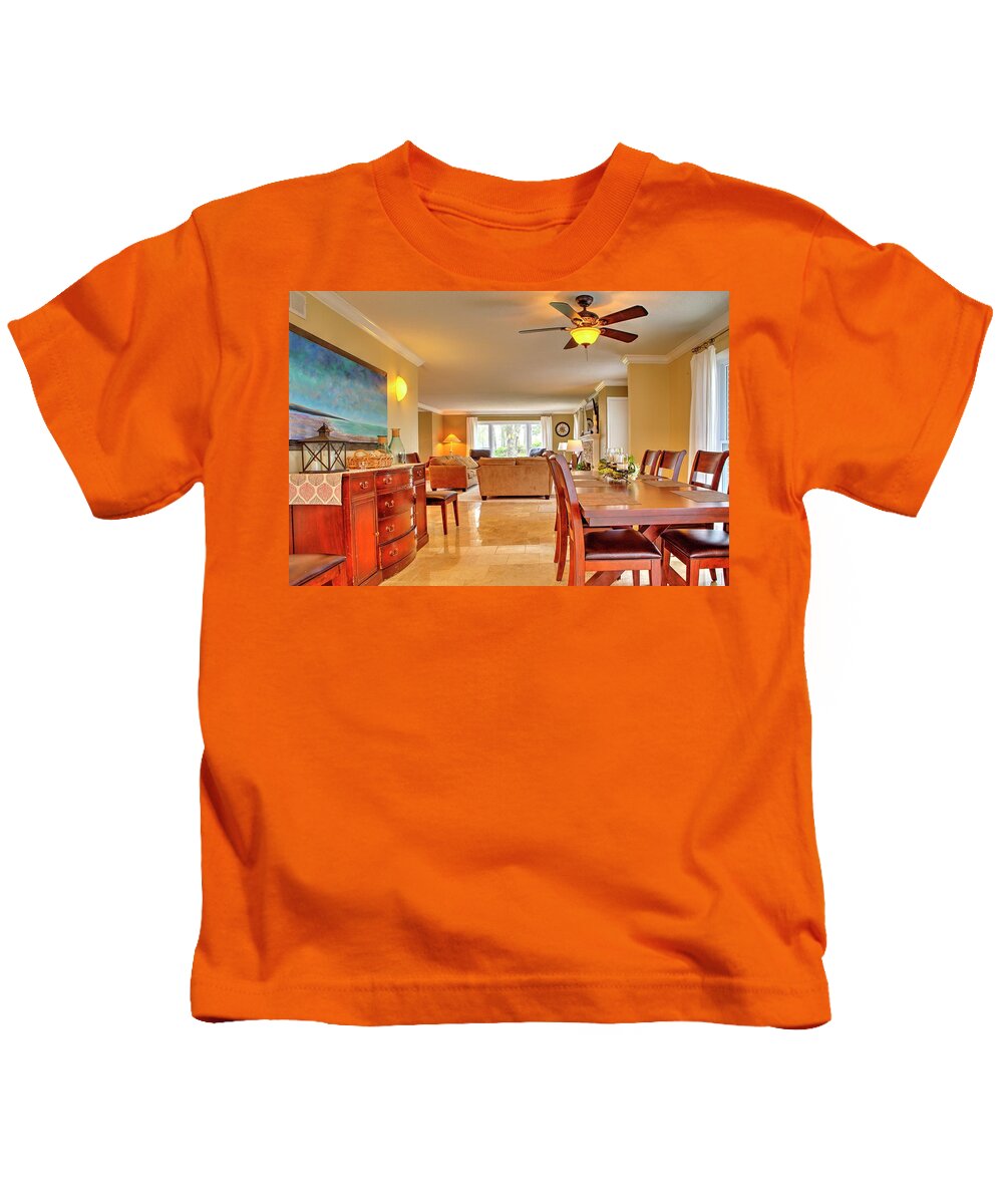 Dining Area Kids T-Shirt featuring the photograph Dining Area by Jeff Kurtz