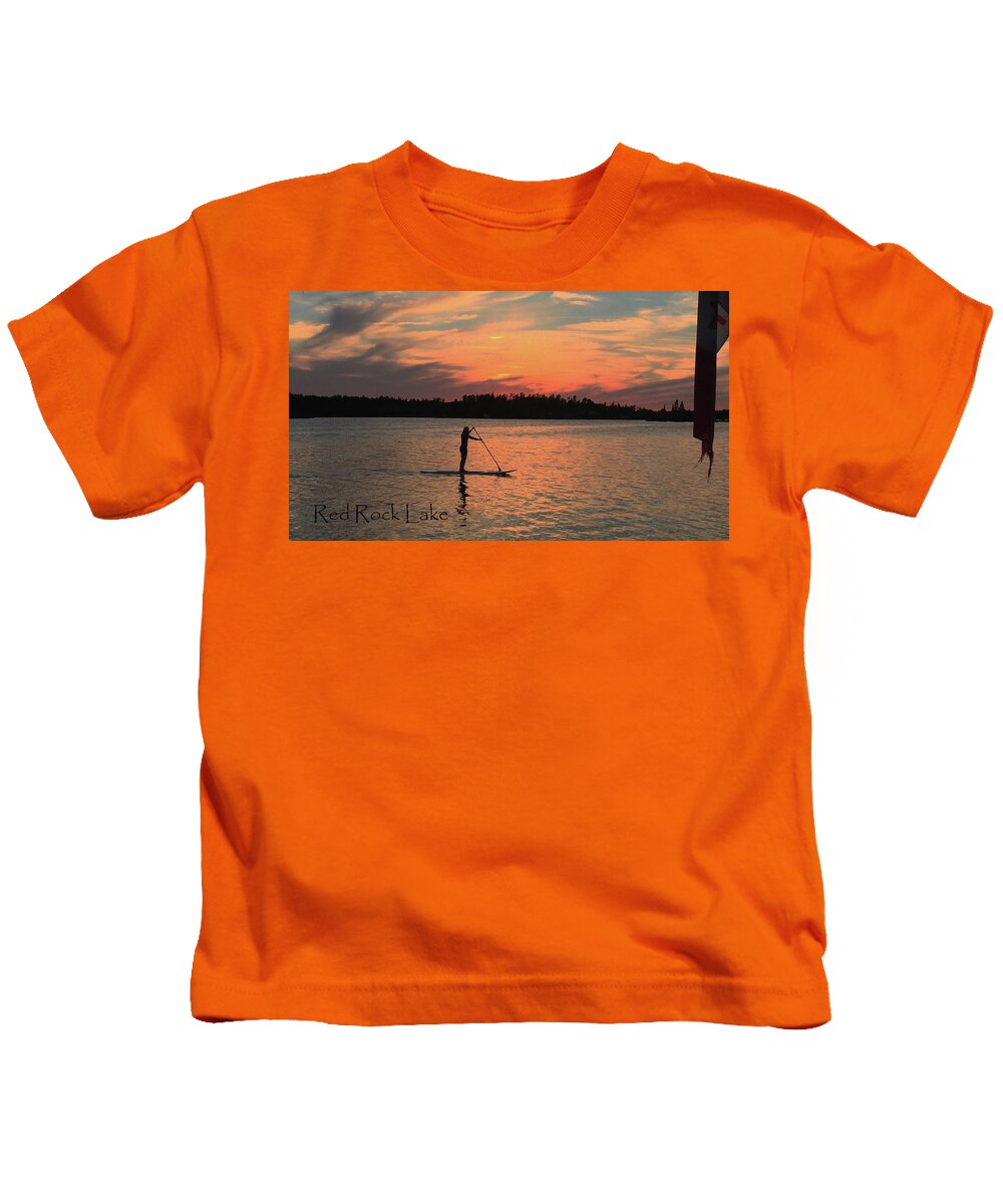 Doug Hobson Kids T-Shirt featuring the photograph Doug Hobson, Red Rock Lake by Tom Janca