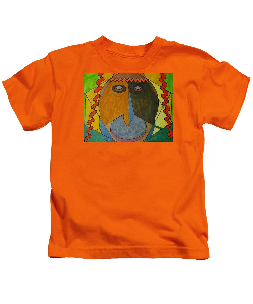 Geometric Art Kids T-Shirt featuring the glass art Dream 86 by S S-ray
