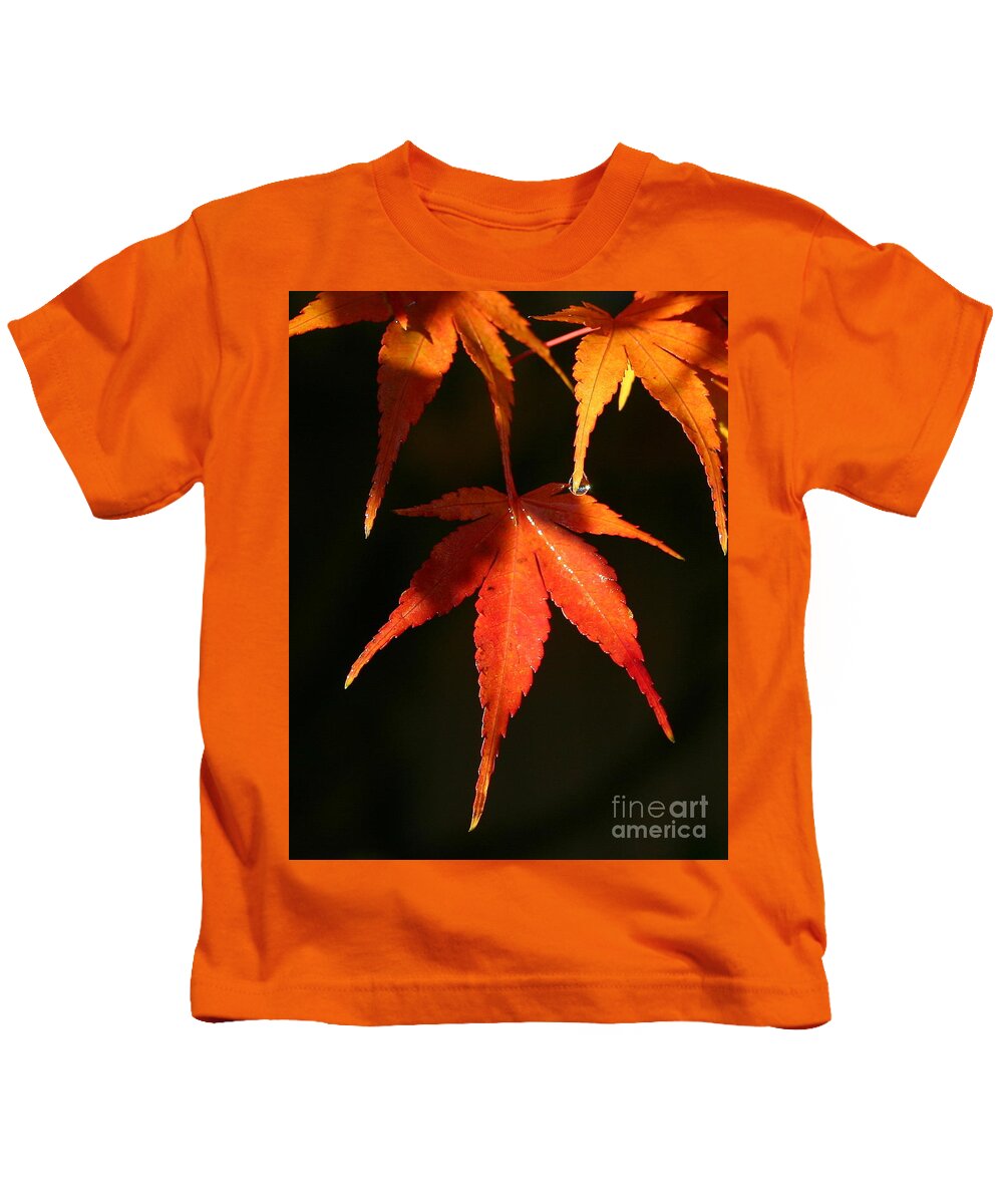 Fall Kids T-Shirt featuring the photograph Drop into Fall by Marie Neder