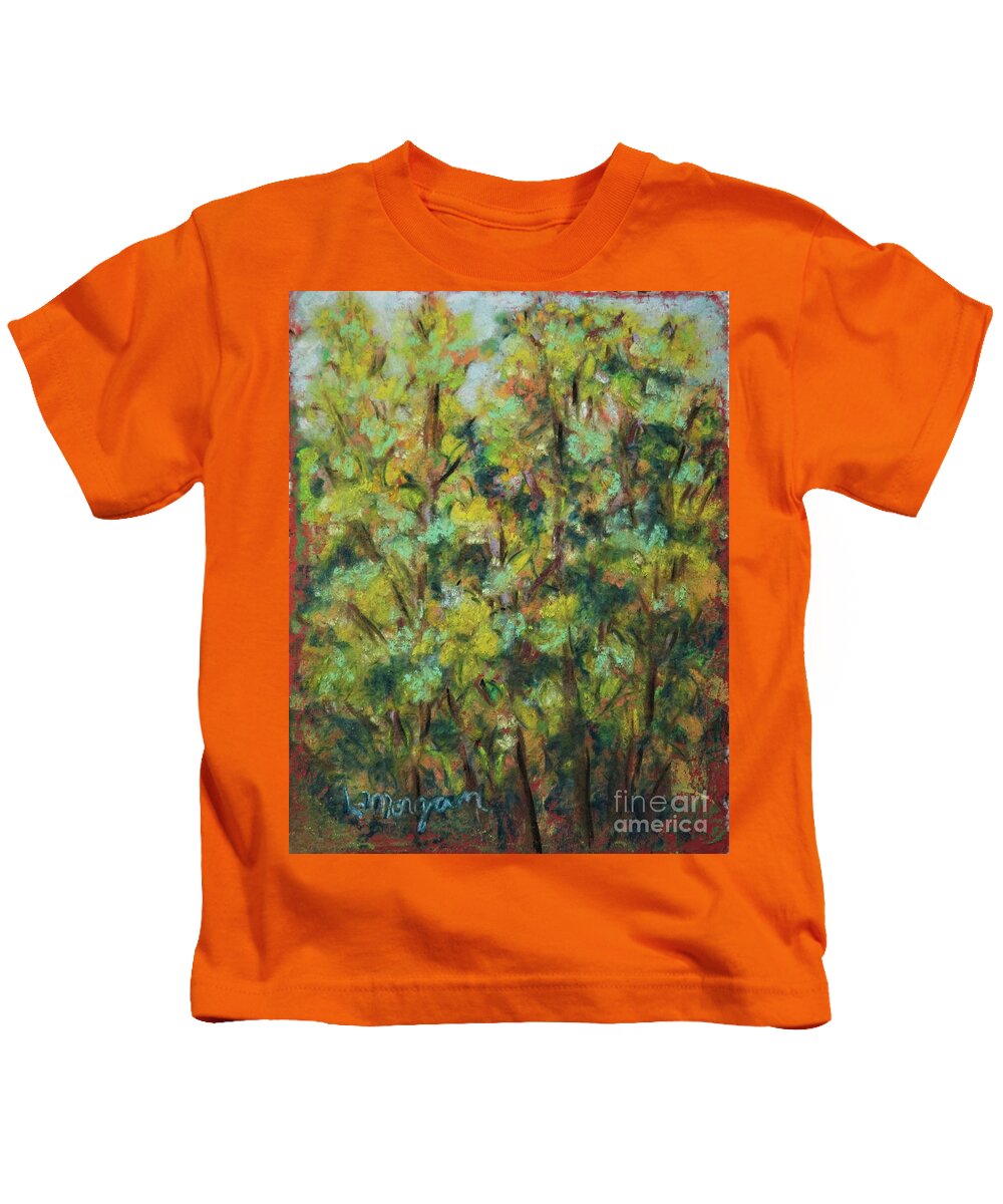 Fall Kids T-Shirt featuring the painting Fall Colors by Laurie Morgan
