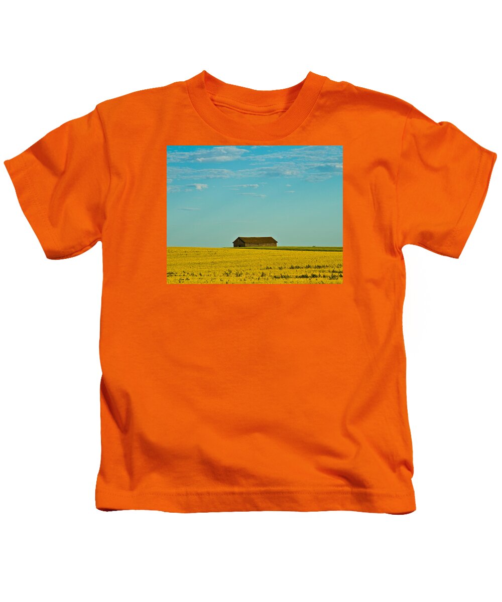 Farm Kids T-Shirt featuring the photograph Field of Yellow by Jana Rosenkranz