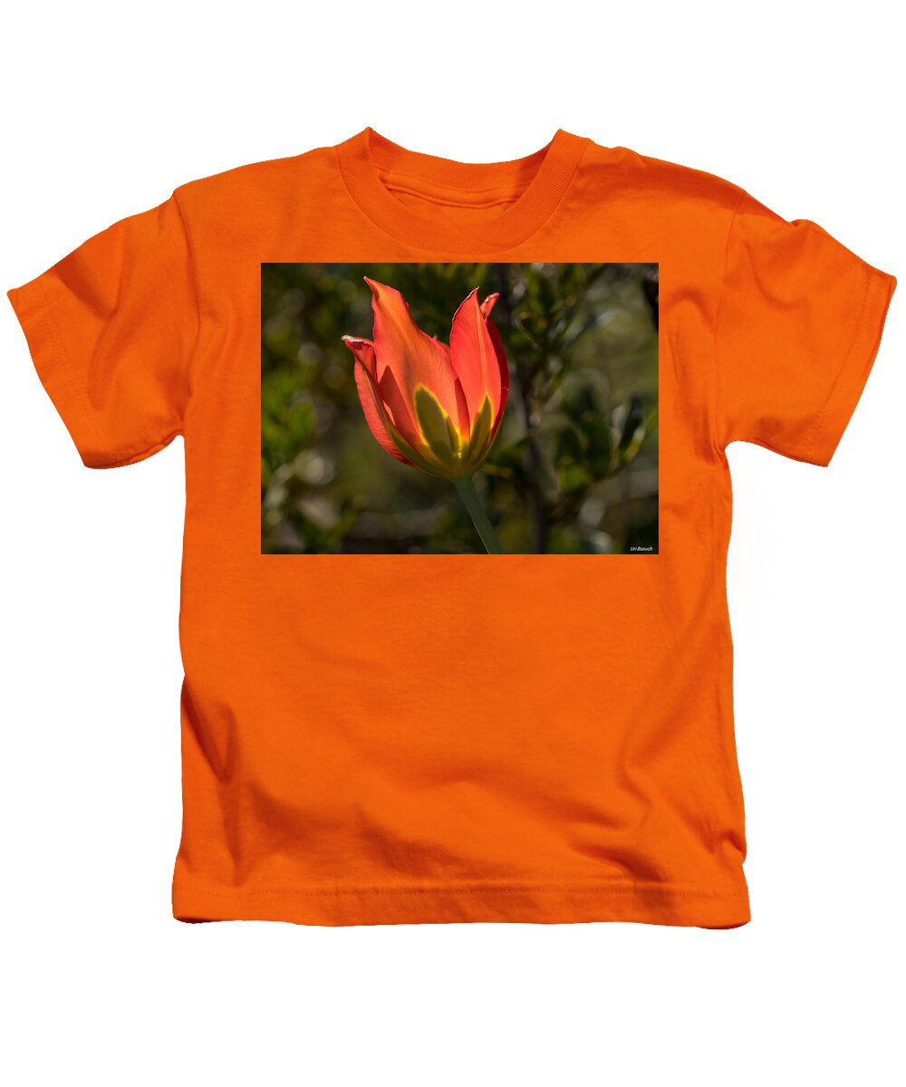 Flowers Kids T-Shirt featuring the photograph Flaming Beauyy by Uri Baruch
